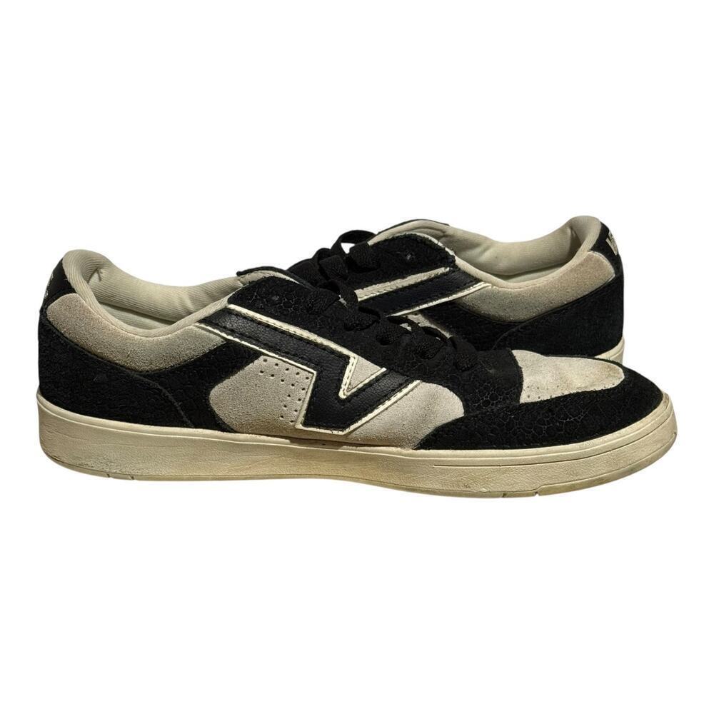 Vans Lowland CC Black White Suede Leather Skate Shoes Men's Size 9.5 - Picture 7 of 8